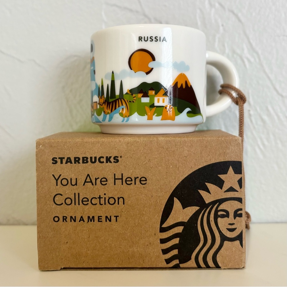 Starbucks You Are Here Collection Russia Espresso Mug Ornament 2oz Ceramic